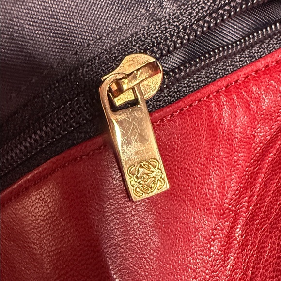 Loewe Bold Red Lambskin Tote Bag - Picture 12 of 13